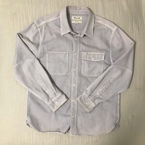 Madewell Mens lavender over shirt